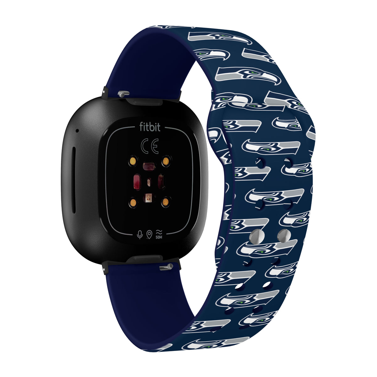 Seattle Seahawks HD Fitbit Versa 3 and Sense Watch Band