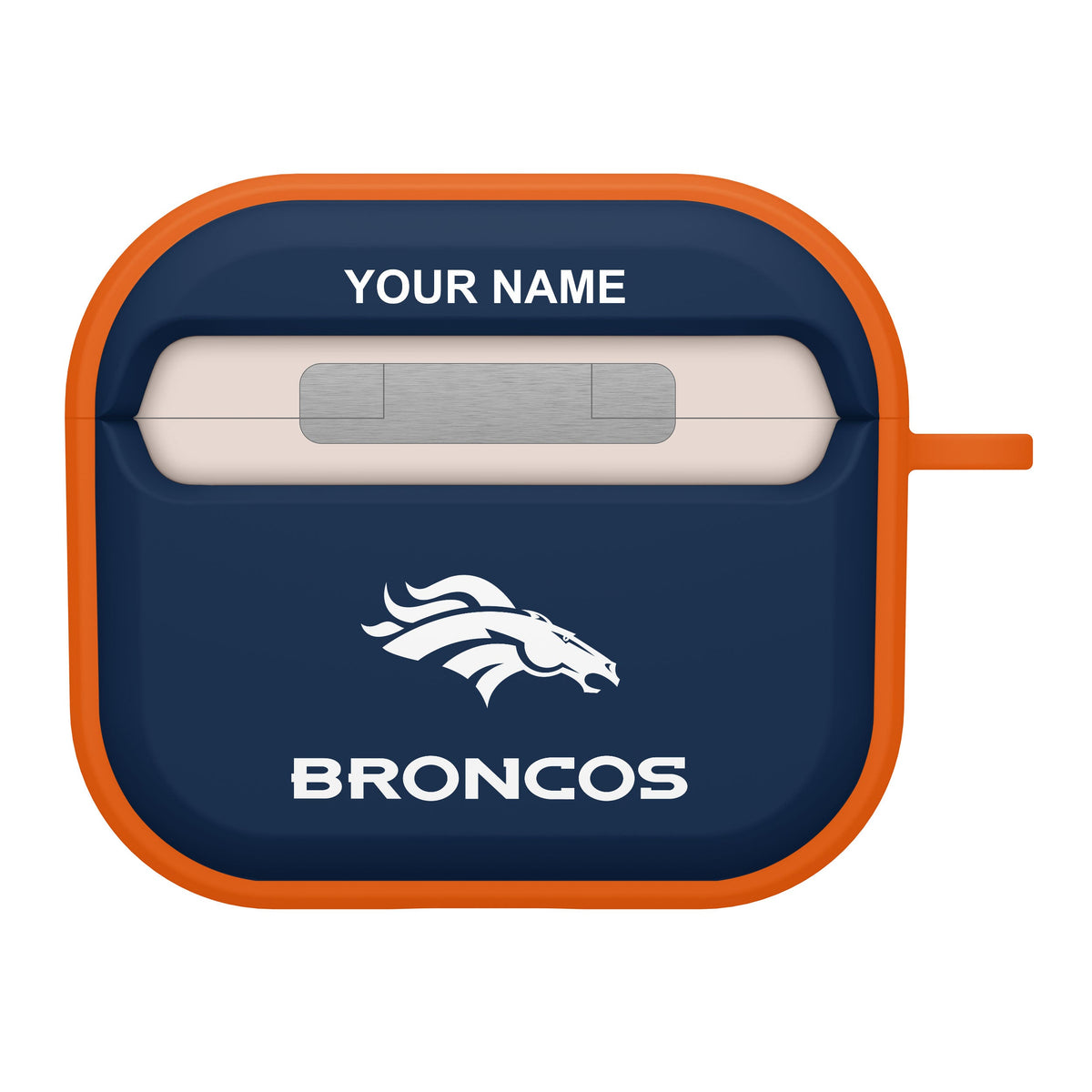 Denver Broncos HDX Custom Name Case Cover for Apple AirPods Gen 3