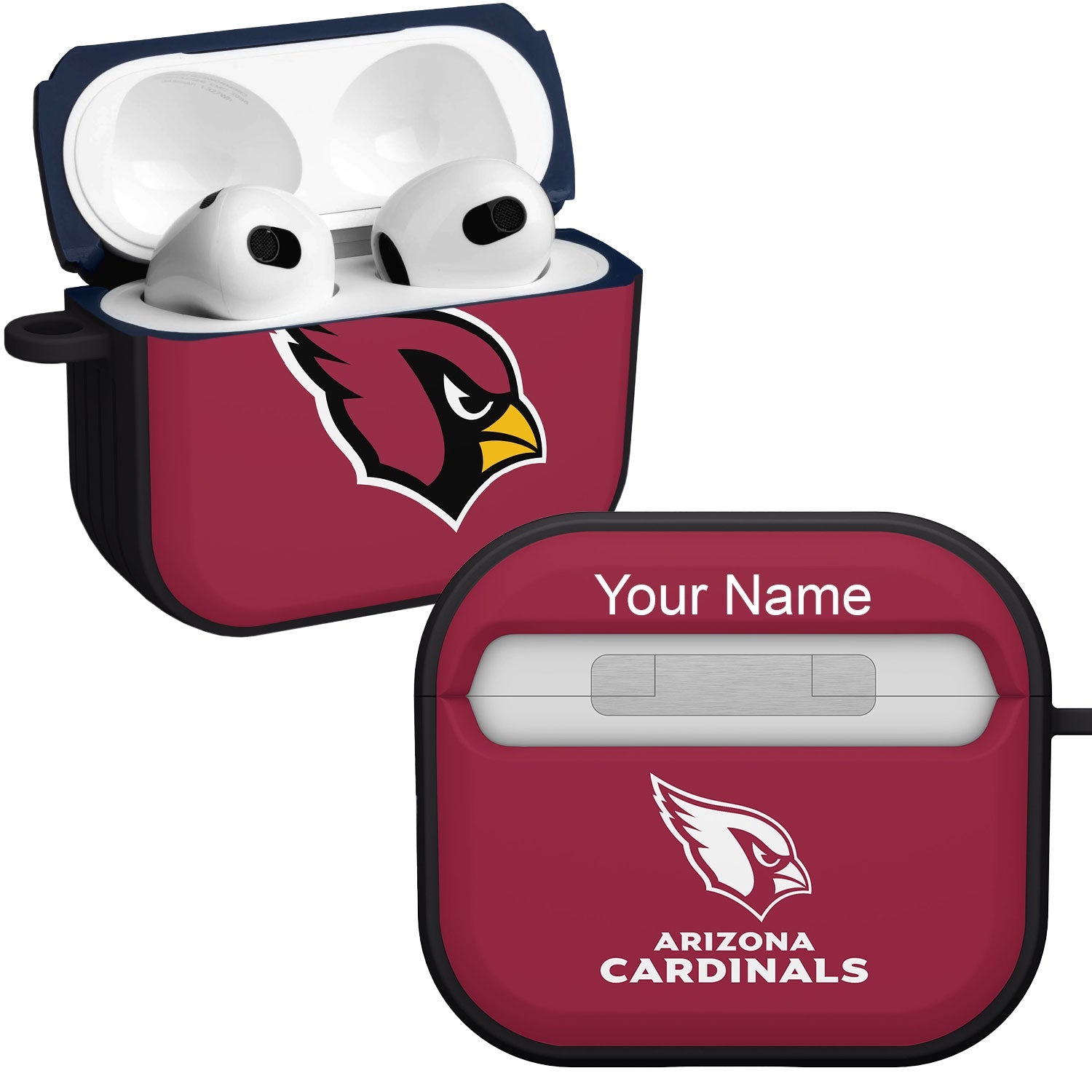 Arizona Cardinals HDX Custom Name Case Cover for Apple AirPods Gen 3