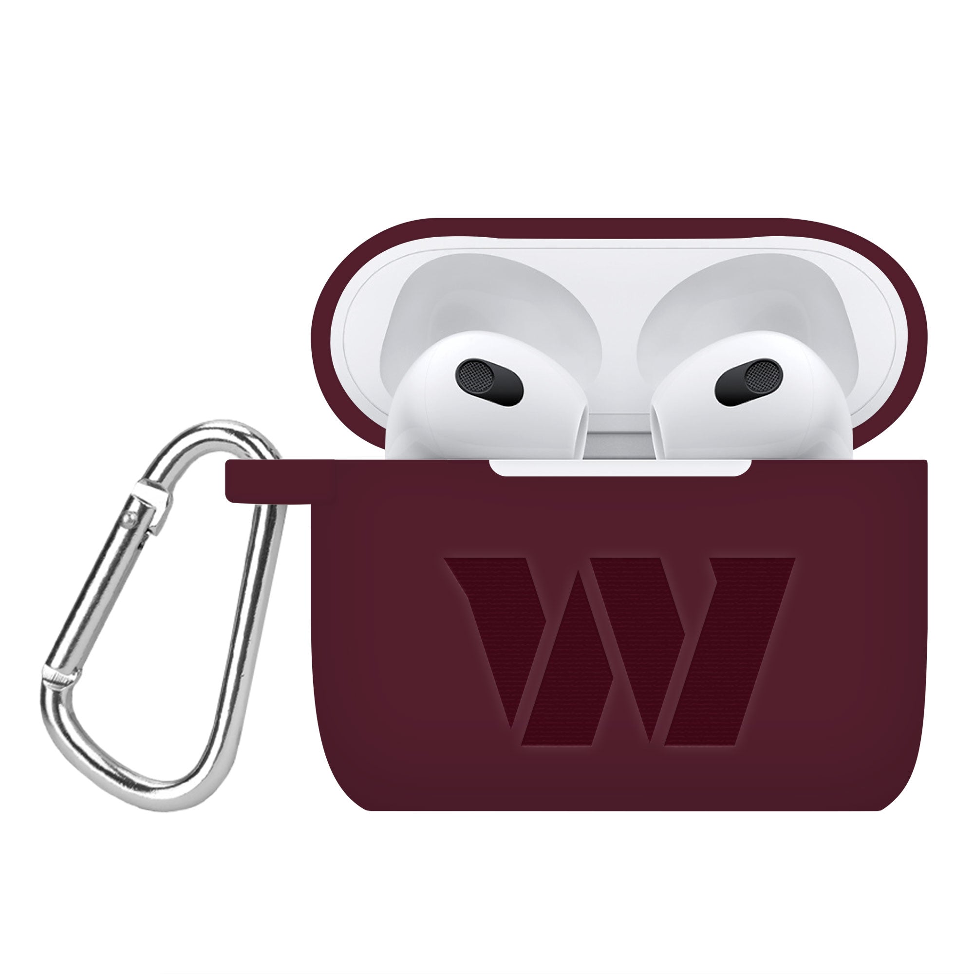 Washington Commanders Engraved Apple Silicone AirPod Gen 3 Case Cover