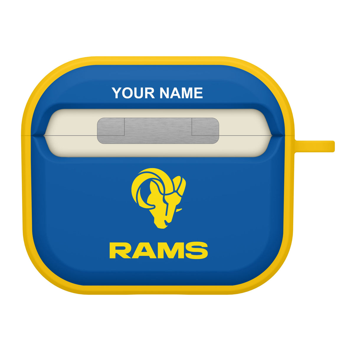 Los Angeles Rams HDX Custom Name Case Cover for Apple AirPods Gen 3