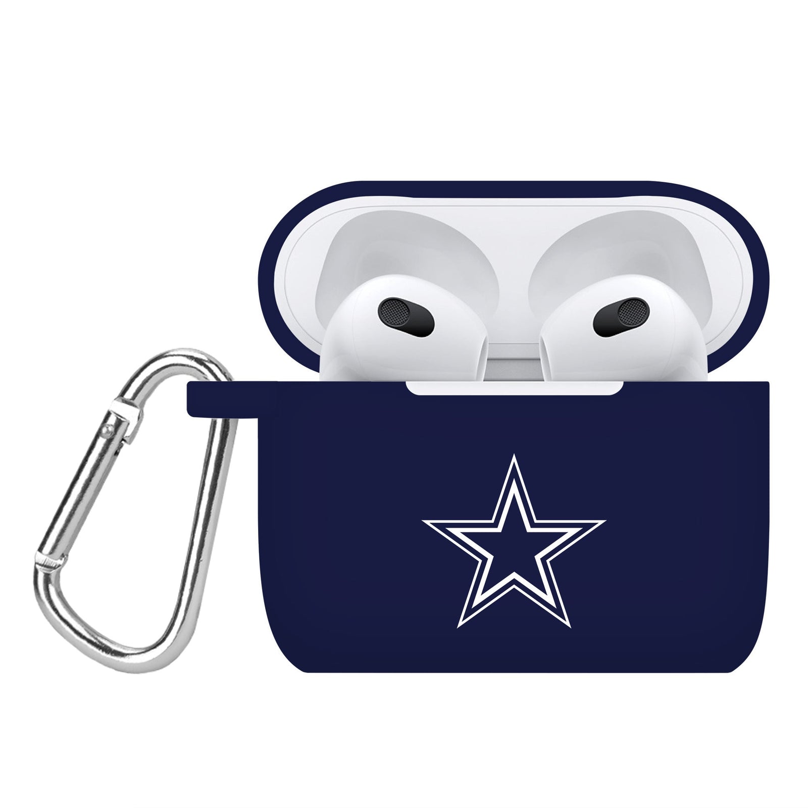 Dallas Cowboys Silicone Case Cover Compatible with Apple AirPods Generation 3 Battery Case (Navy)