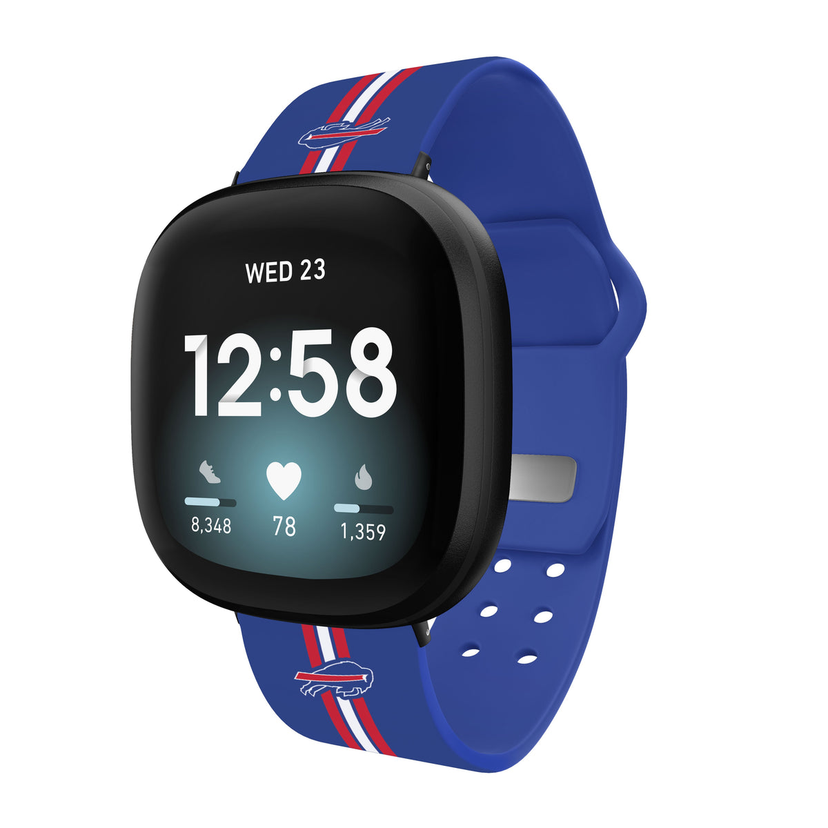 Buffalo Bills HD Fitbit Versa 3 and Sense Watch Band