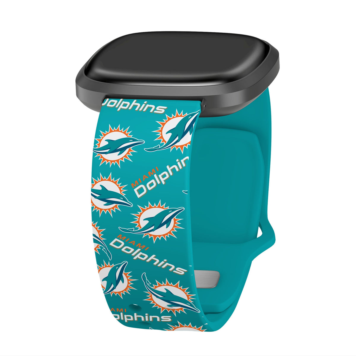 Miami Dolphins HD Fitbit Versa 3 &amp; Sense Watch Band
