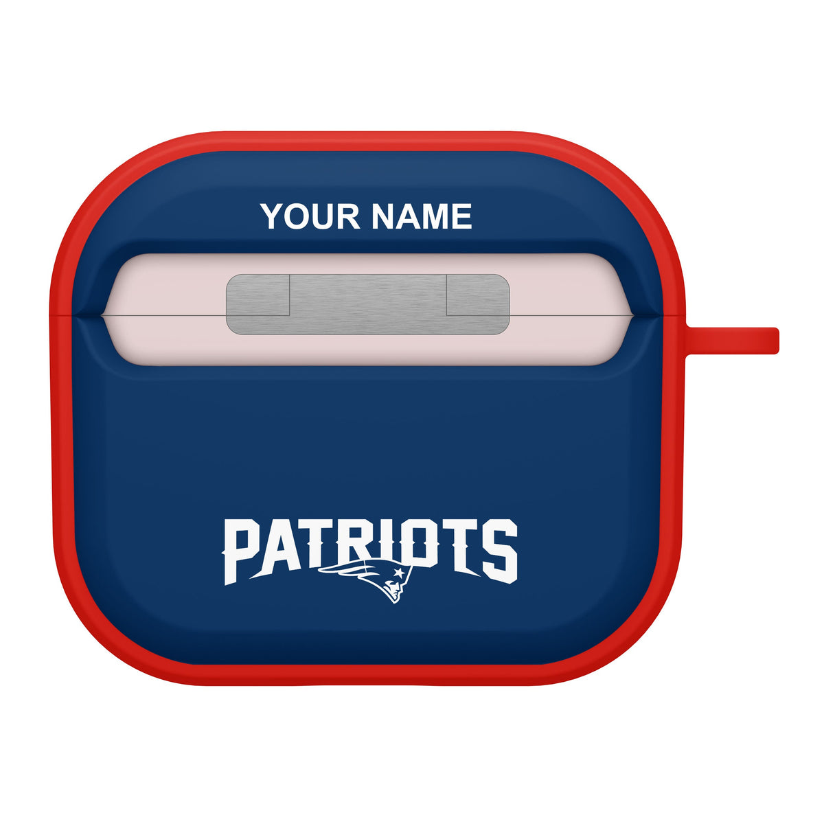 New England Patriots HDX Custom Name Case Cover for Apple AirPods Gen 3