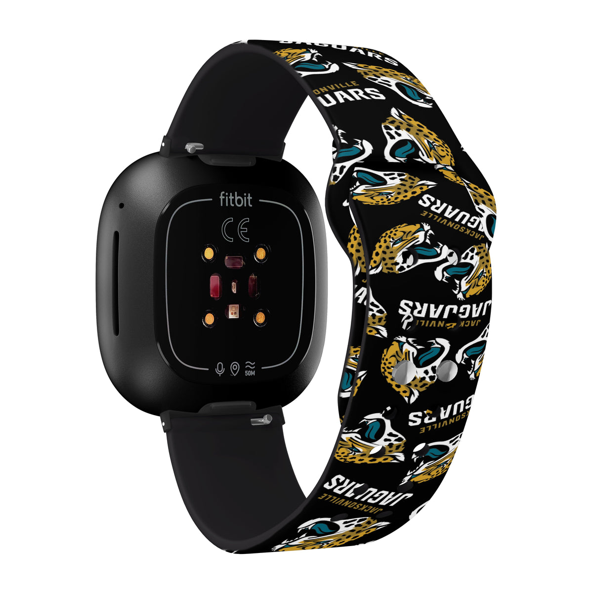 Jacksonville Jaguars HD Fitbit Versa 3 and Sense Watch Band