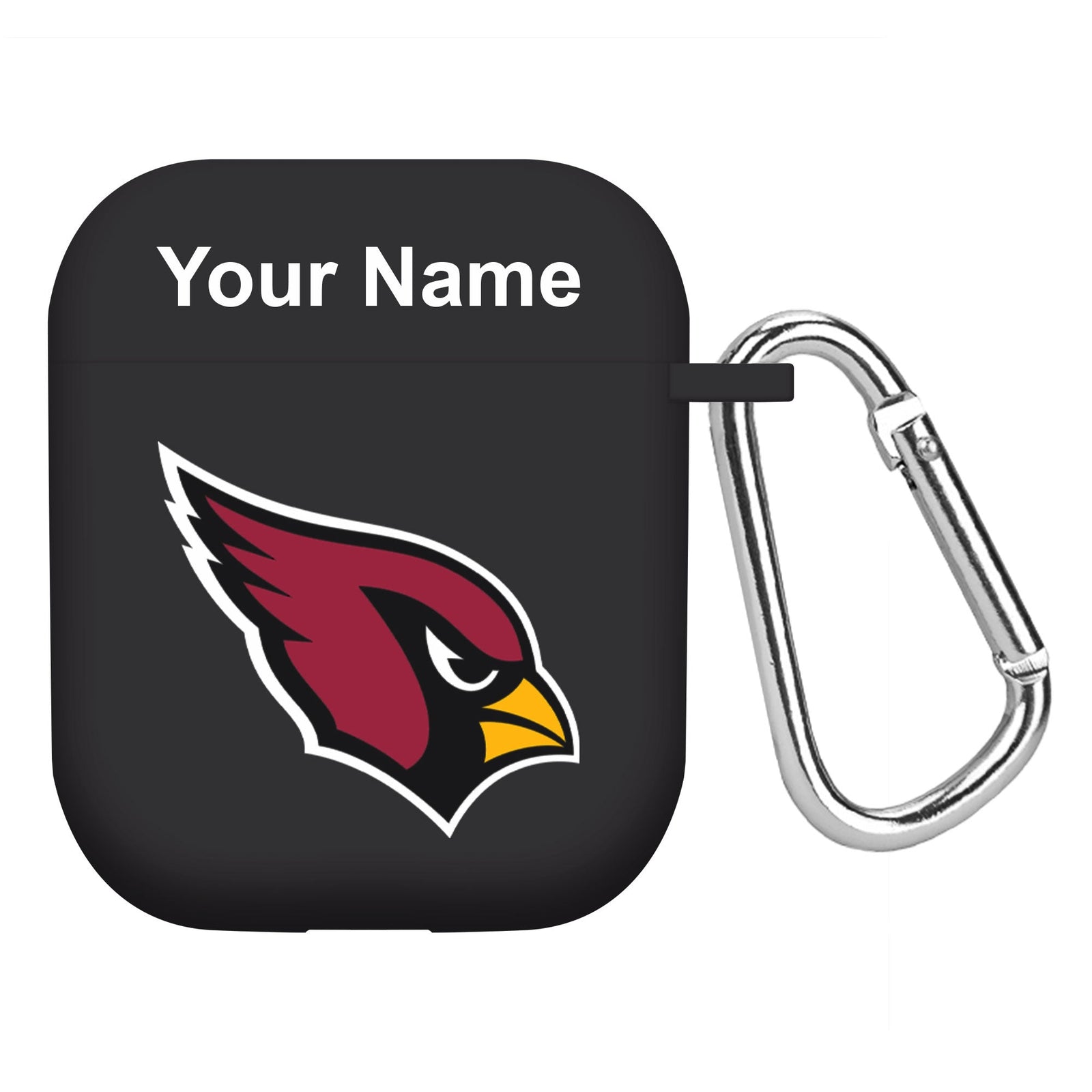 Arizona Cardinals Custom Name HD Apple AirPods Gen 1 & 2 Case Cover (Black)