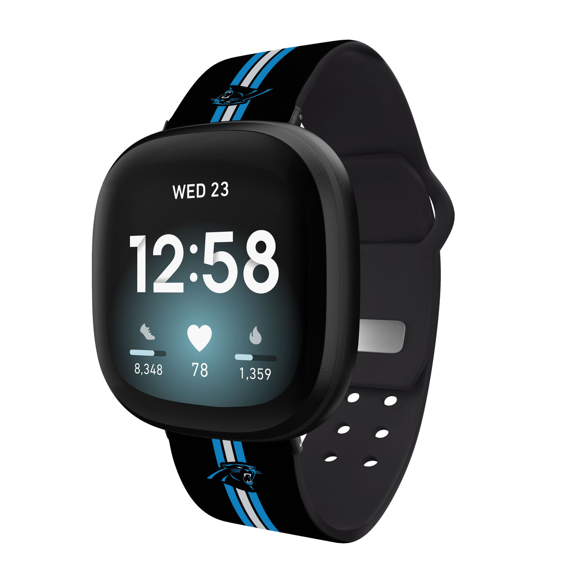 Carolina Panthers HD Fitbit Versa 3 and Sense 1 Watch Band