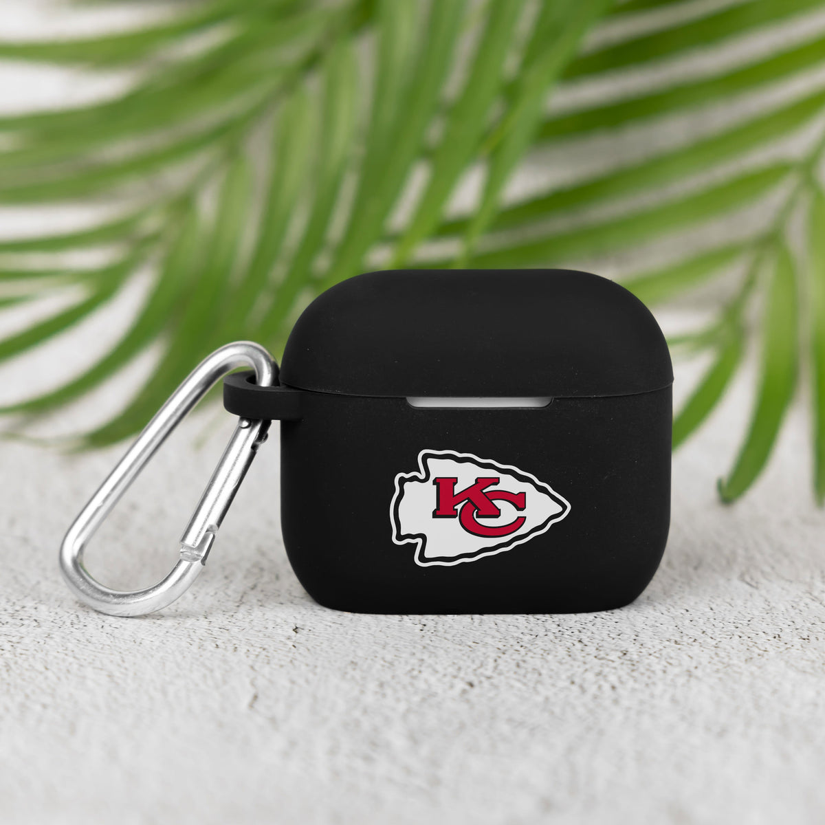 Kansas City Chiefs Silicone Case Cover Compatible with Apple AirPods Generation 3 Battery Case (Black)