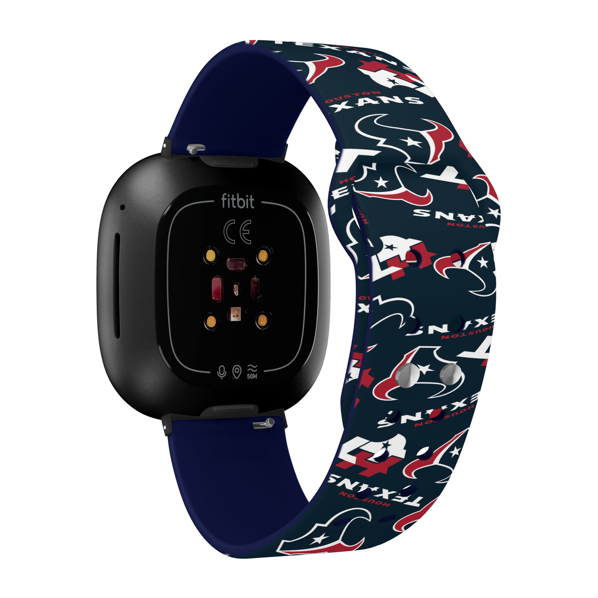 Houston Texans HD Fitbit Versa 3 and Sense Watch Band