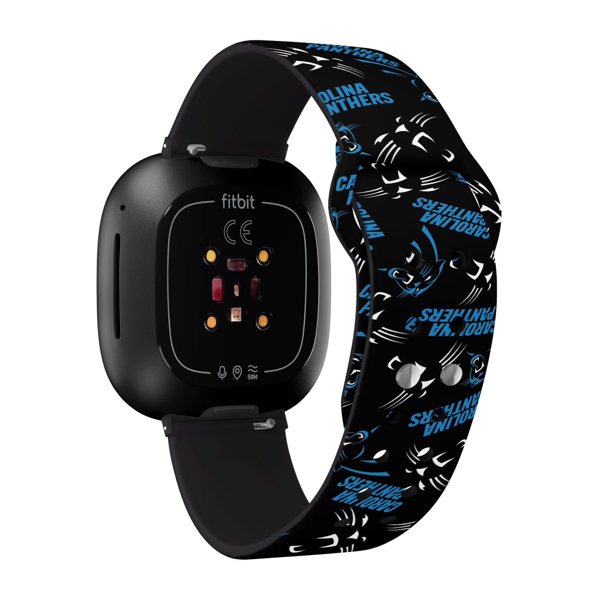 Carolina Panthers HD Fitbit Versa 3 and Sense 1 Watch Band
