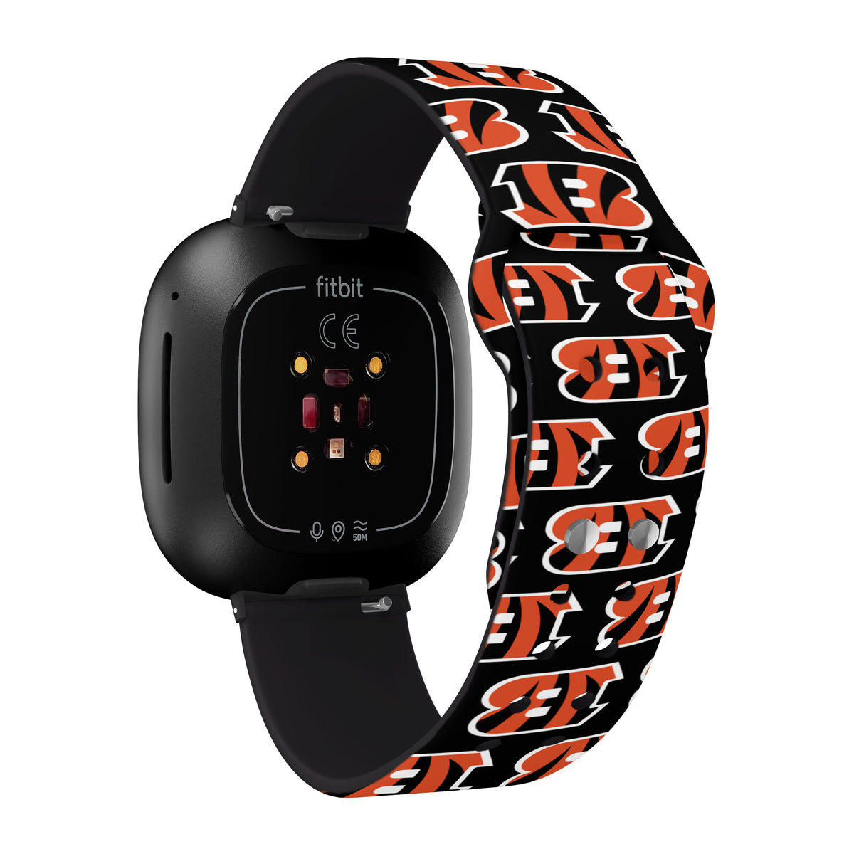 Cincinnati Bengals HD Fitbit Versa 3 and Sense Watch Band