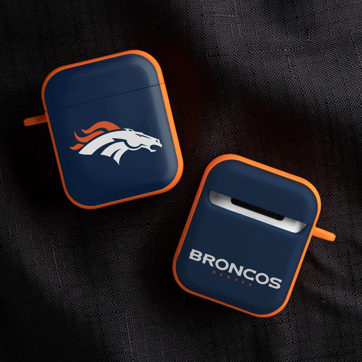 Denver Broncos HDX Custom Name Case Cover for Apple AirPods Gen 1 &amp; 2