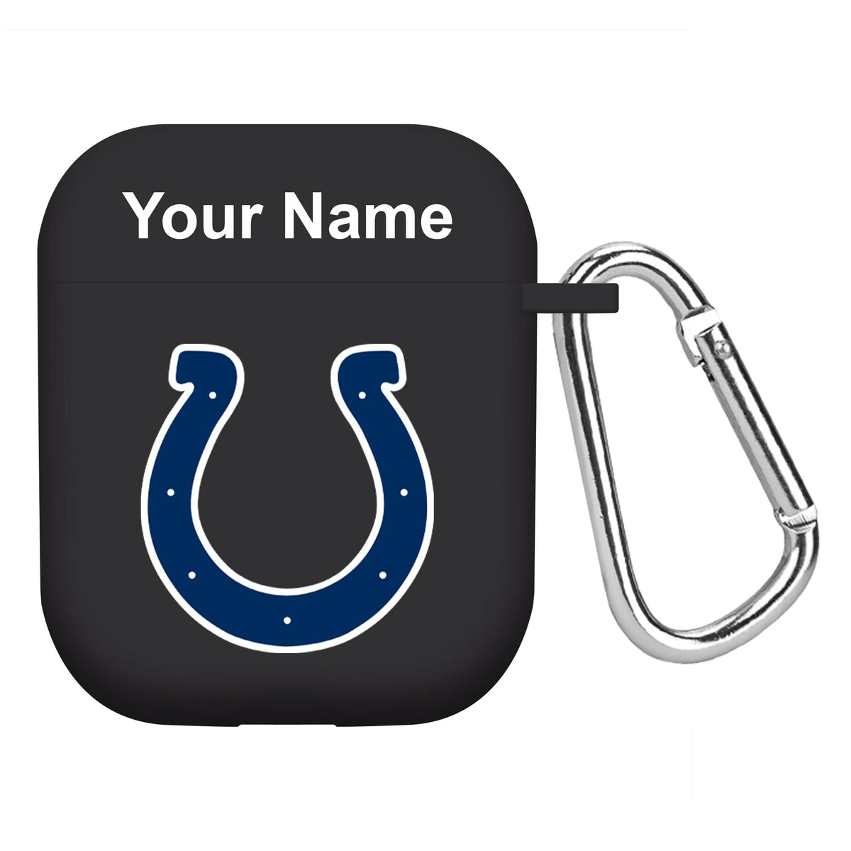 Indianapolis Colts Custom Name HD Apple AirPods Gen 1 &amp; 2 Case Cover (Black)