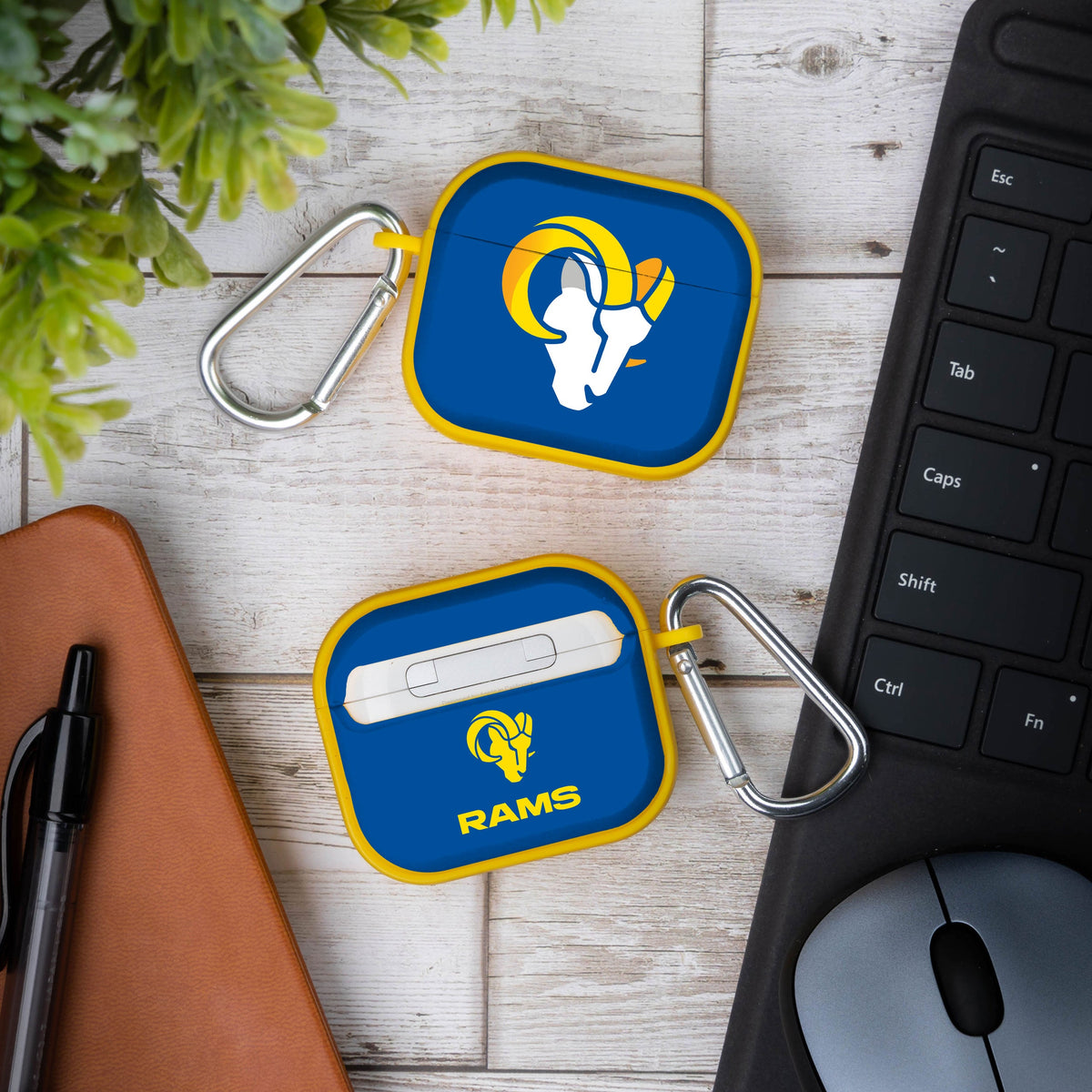 Los Angeles Rams HDX Custom Name Case Cover for Apple AirPods Gen 3