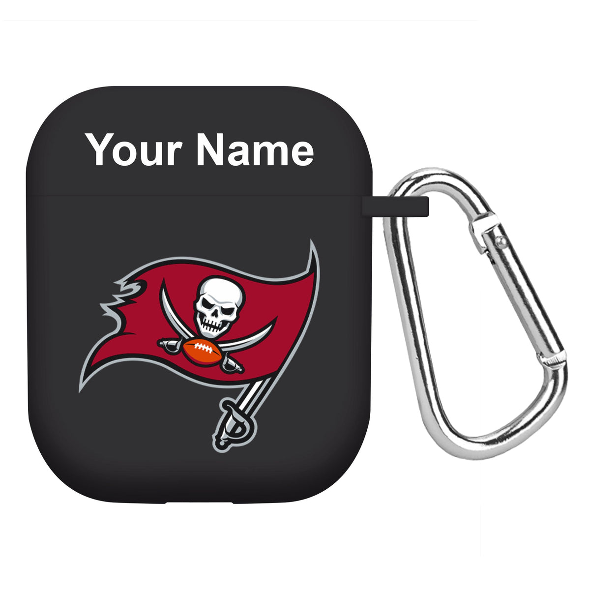 Tampa Bay Buccaneers Custom Name HD Apple AirPods Gen 1 &amp; 2 Case Cover (Black)