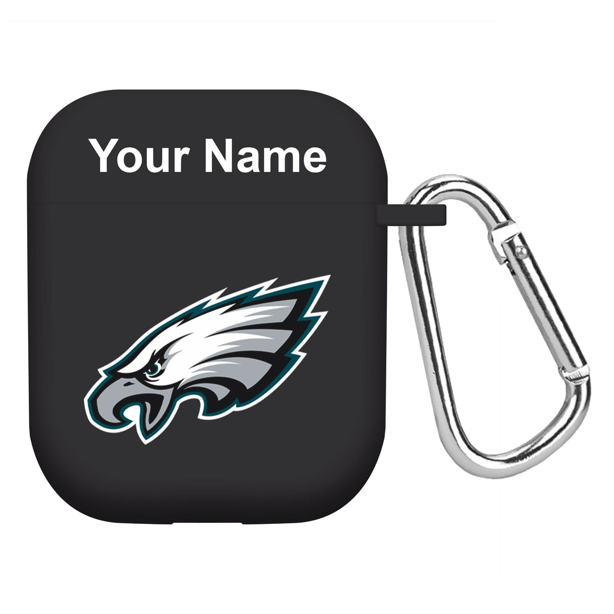 Philadelphia Eagles Custom Name HD Apple AirPods Gen 1 &amp; 2 Case Cover (Black)