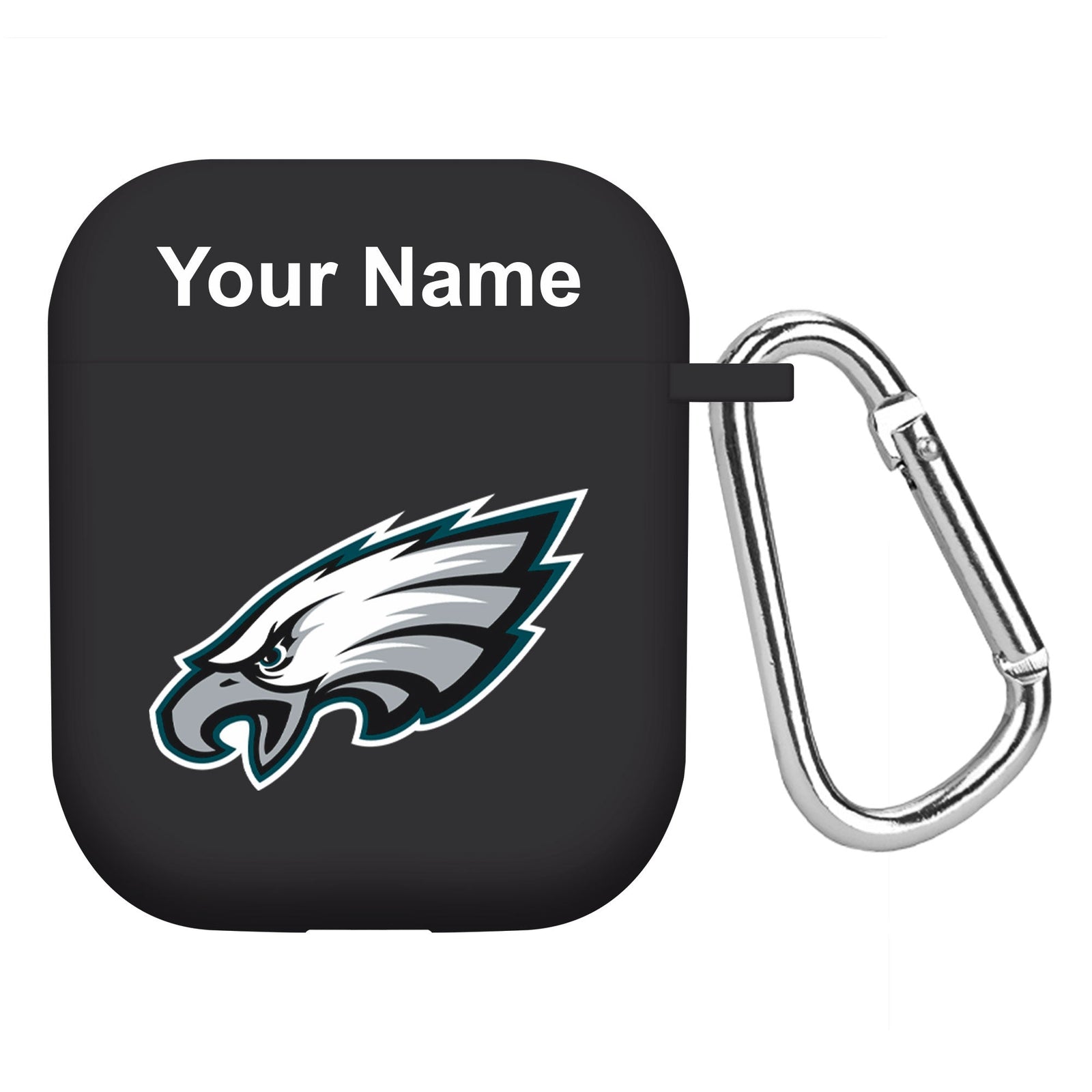 Philadelphia Eagles Custom Name HD Apple AirPods Gen 1 & 2 Case Cover (Black)