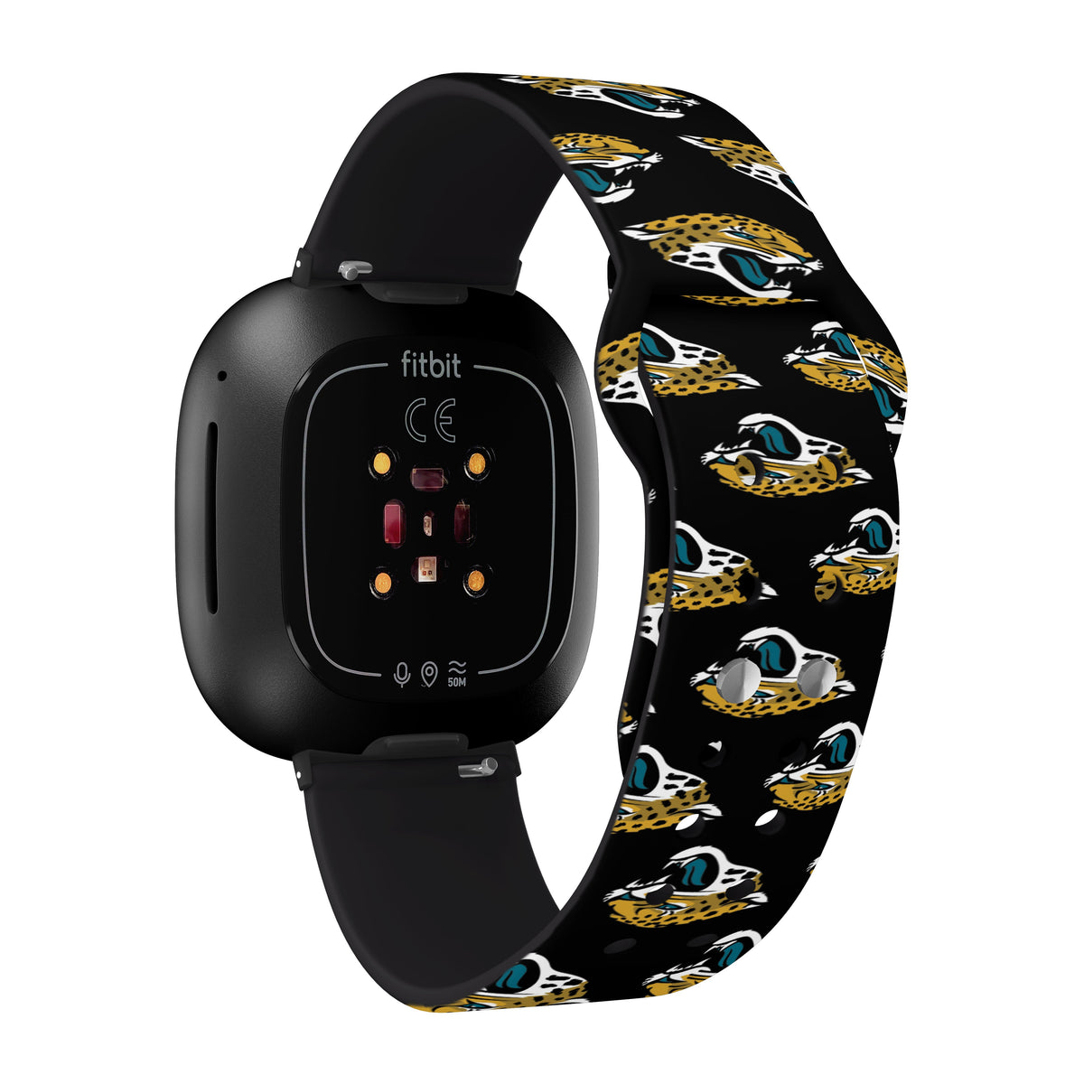 Jacksonville Jaguars HD Fitbit Versa 3 and Sense Watch Band