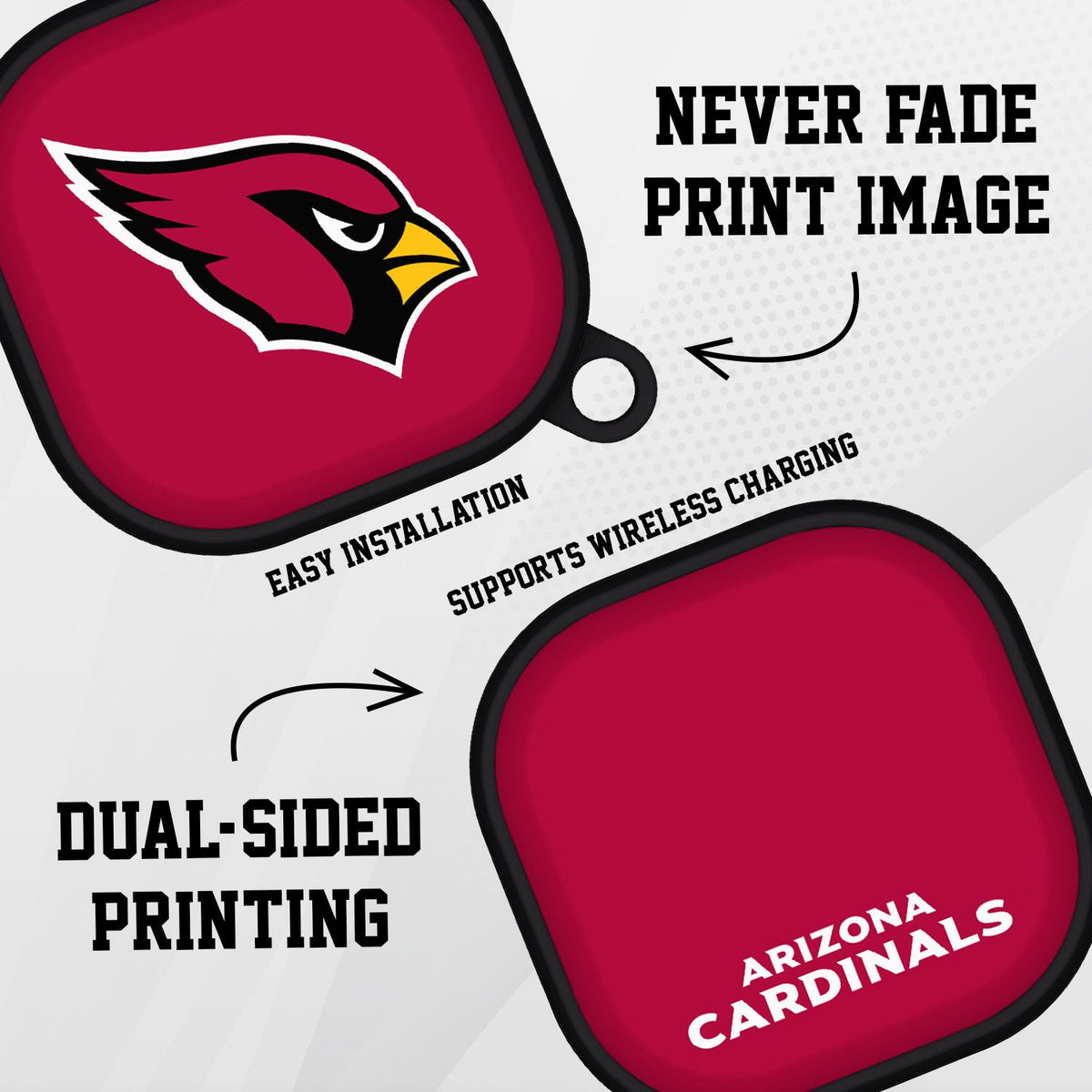 Arizona Cardinals HDX Samsung Galaxy Buds Pro &amp; Buds Live Case Cover