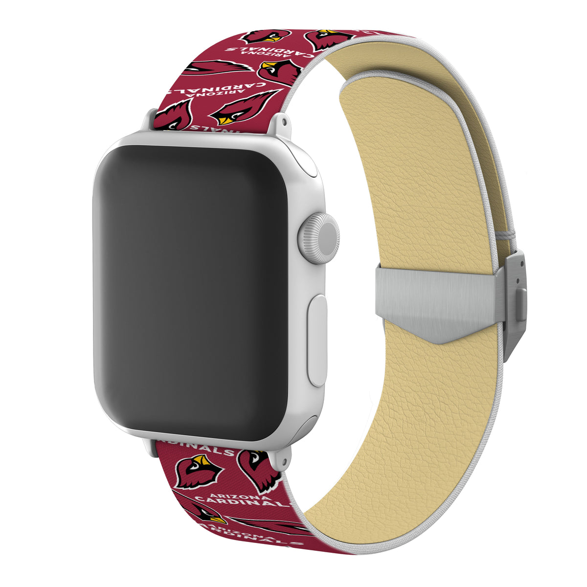 Arizona Cardinals Full Print Watch Band With Engraved Buckle - AffinityBands