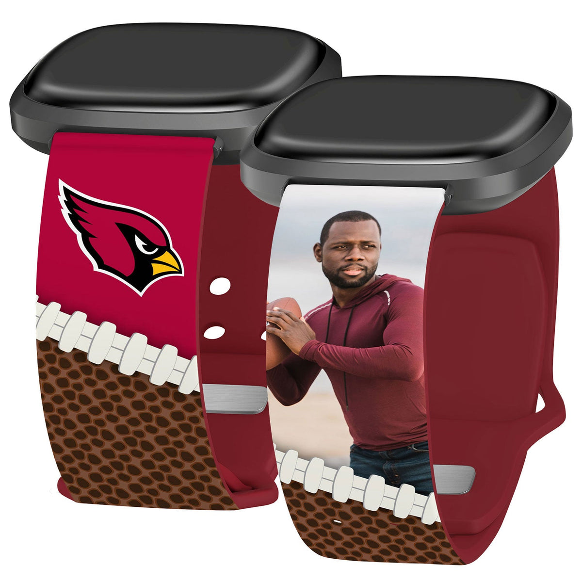 Arizona Cardinals Custom Photo HD Fitbit Versa 3 &amp; Sense 1 Watch Band