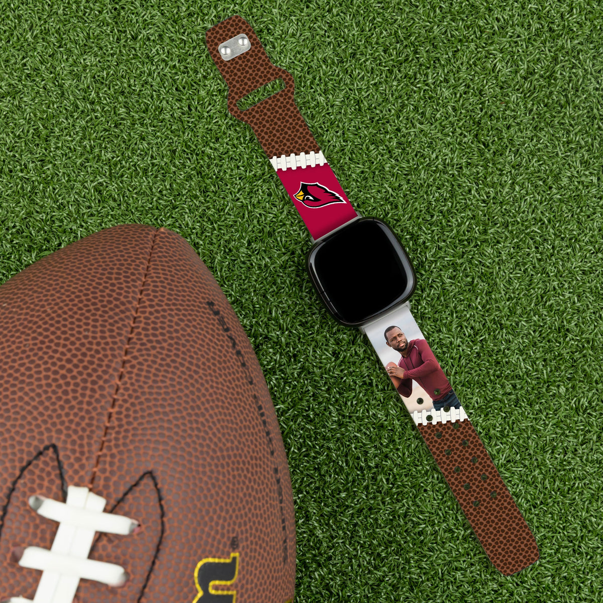 Arizona Cardinals Custom Photo HD Fitbit Versa 3 &amp; Sense 1 Watch Band