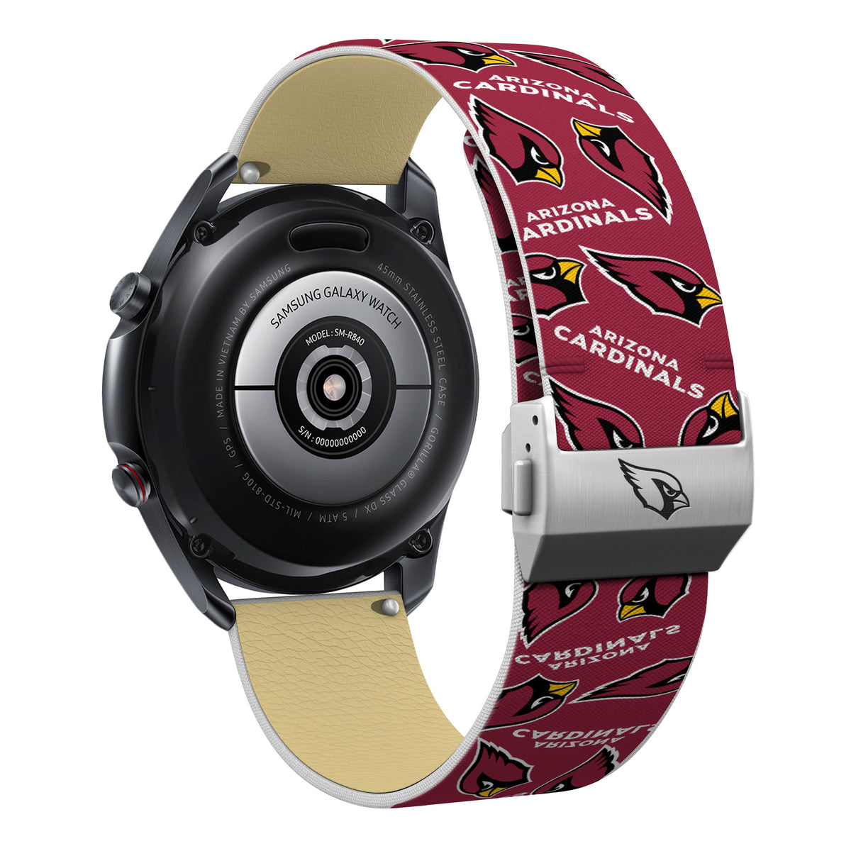 Arizona Cardinals Full Print Quick Change Watch Band With Engraved Buckle - AffinityBands