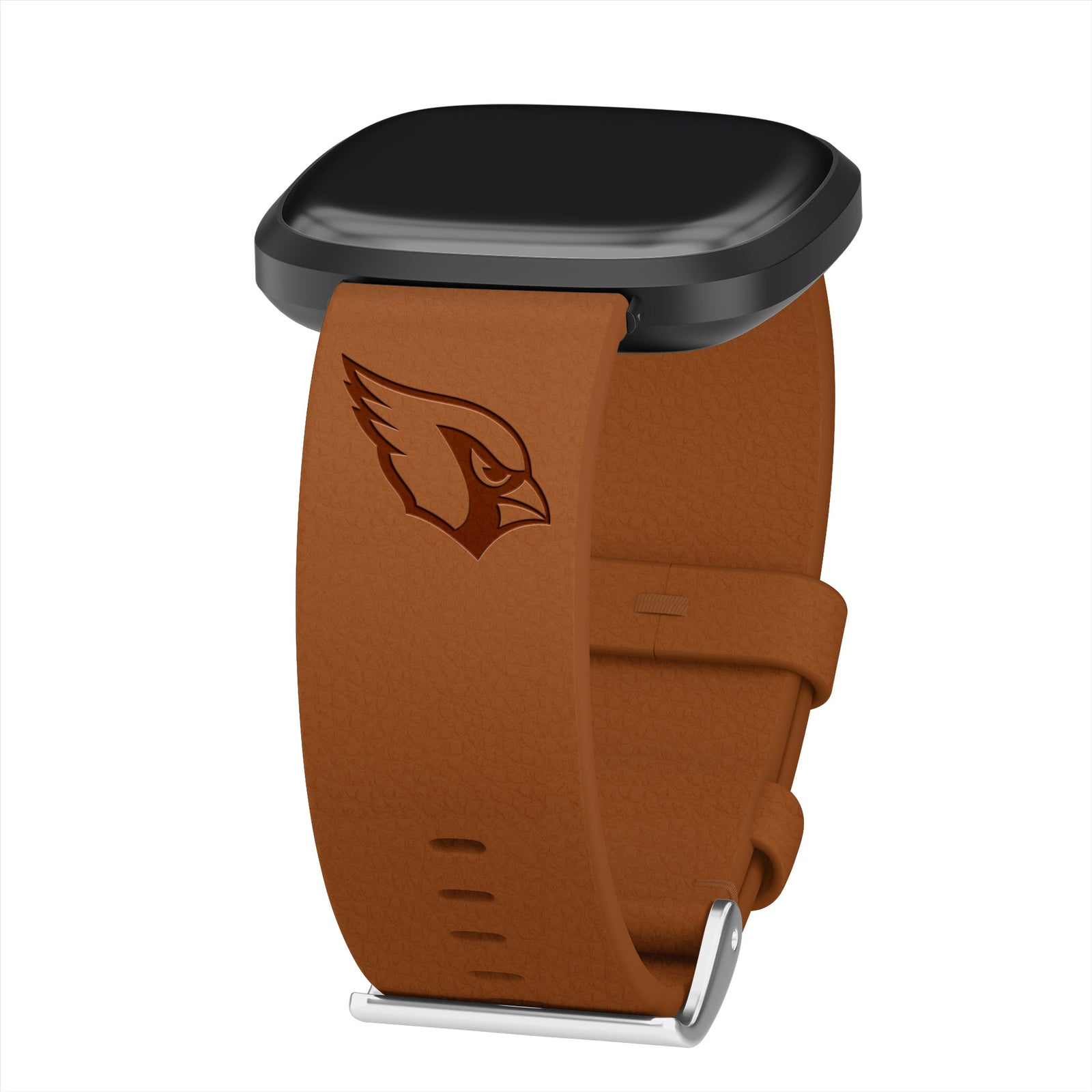 Arizona Cardinals Leather Watch Band Compatible with Fitbit Versa 3 & Sense 1