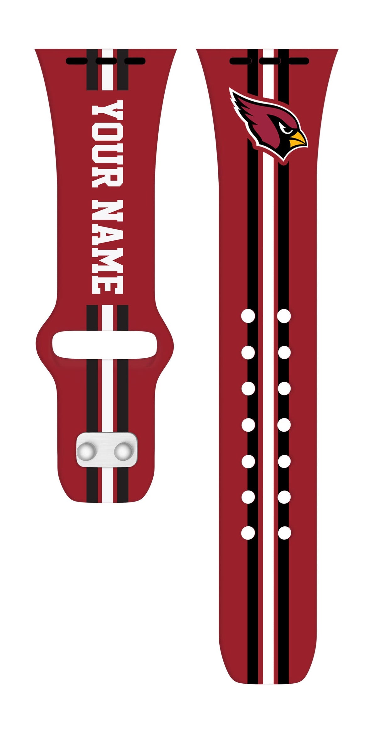 Arizona Cardinals Custom Name HD Apple Watch Band