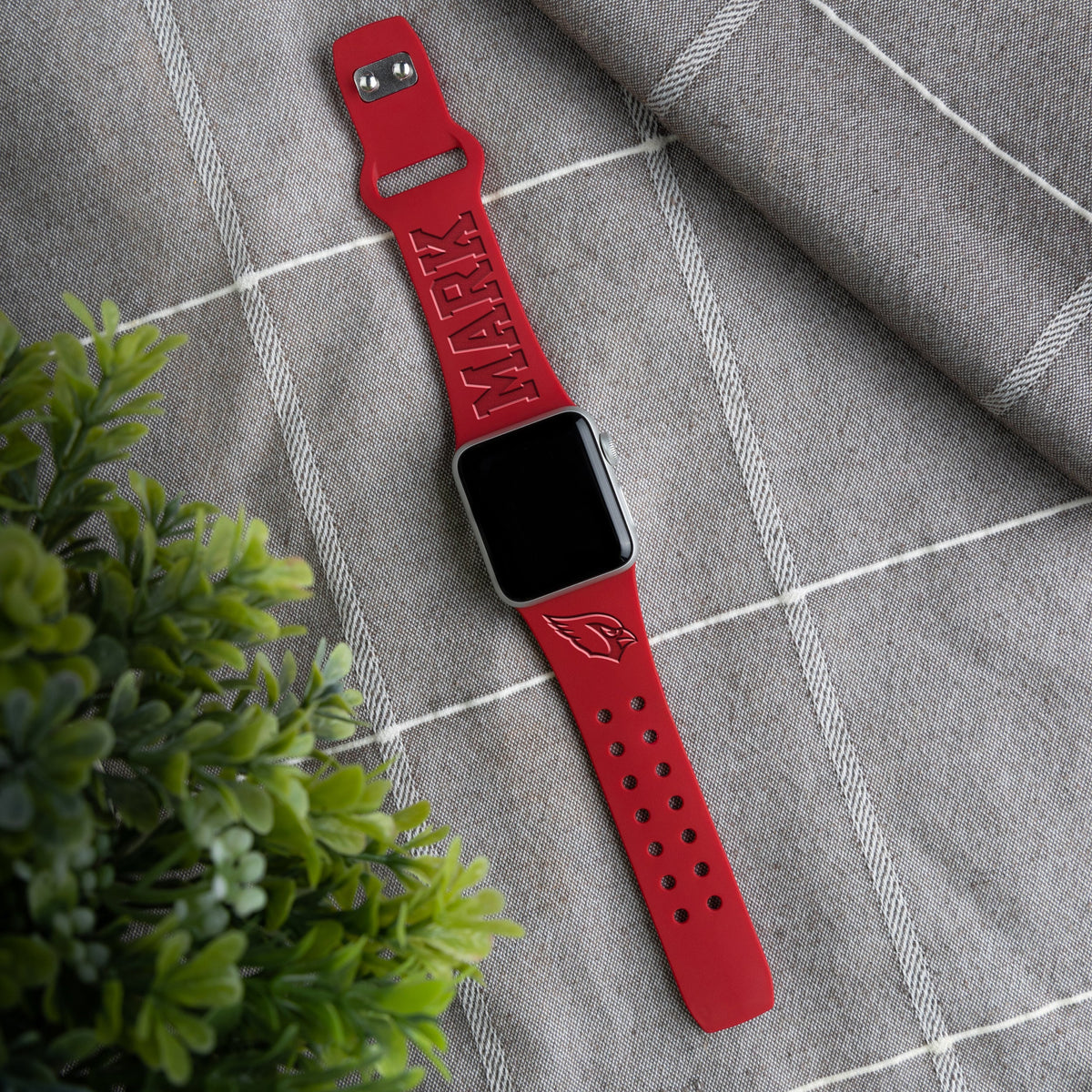 Arizona Cardinals Custom Engraved Apple Watch Band