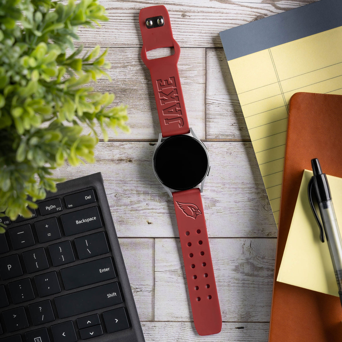 Arizona Cardinals Custom Engraved Samsung Galaxy Watch Band