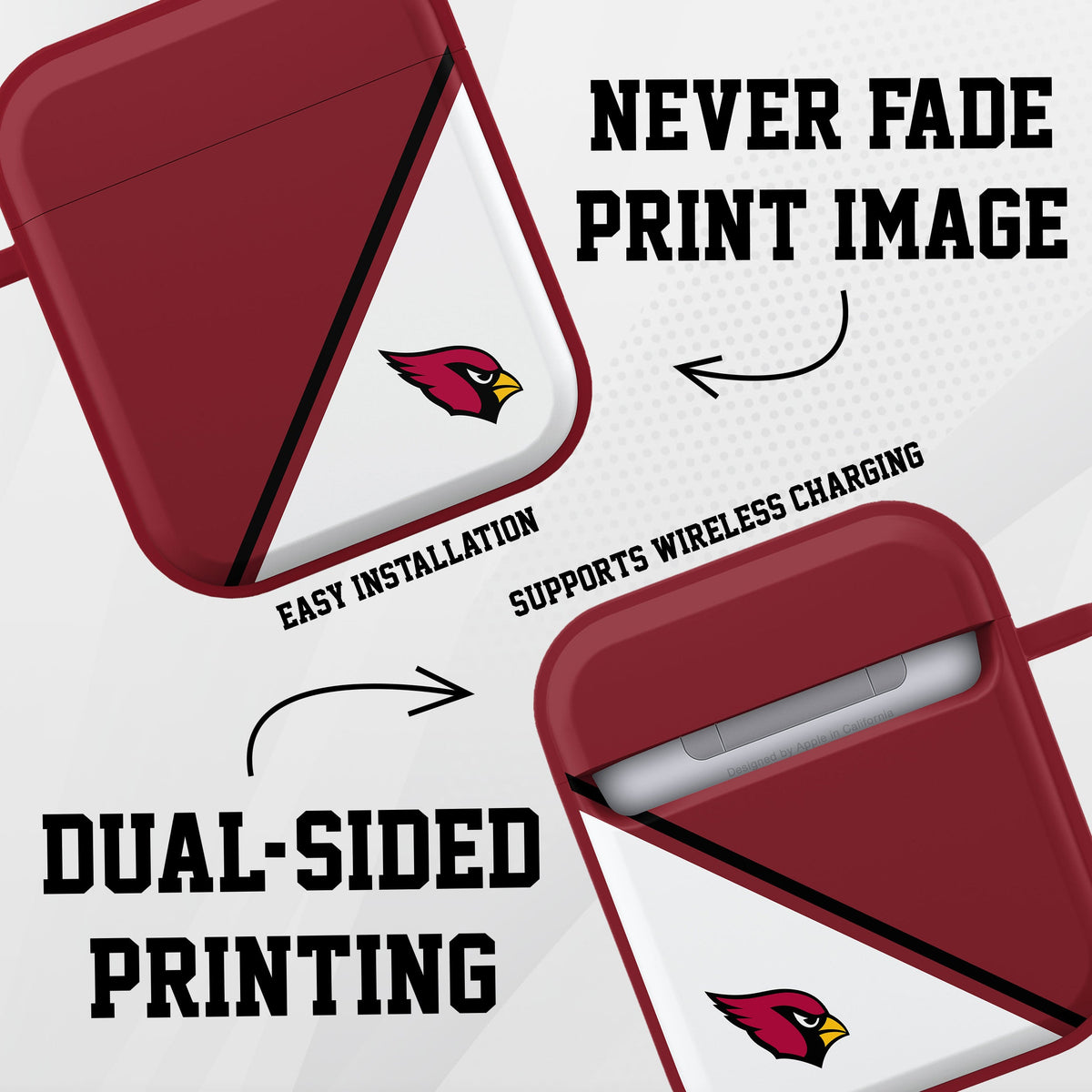 Arizona Cardinals HDX Champion Series Apple AirPods Gen 1 &amp; 2 Case Cover