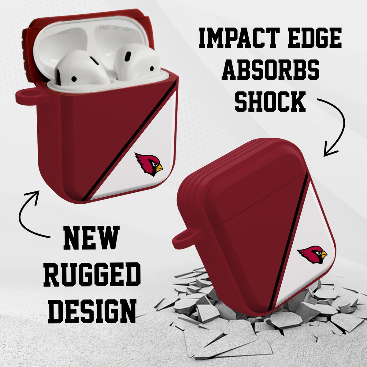 Arizona Cardinals HDX Champion Series Apple AirPods Gen 1 &amp; 2 Case Cover