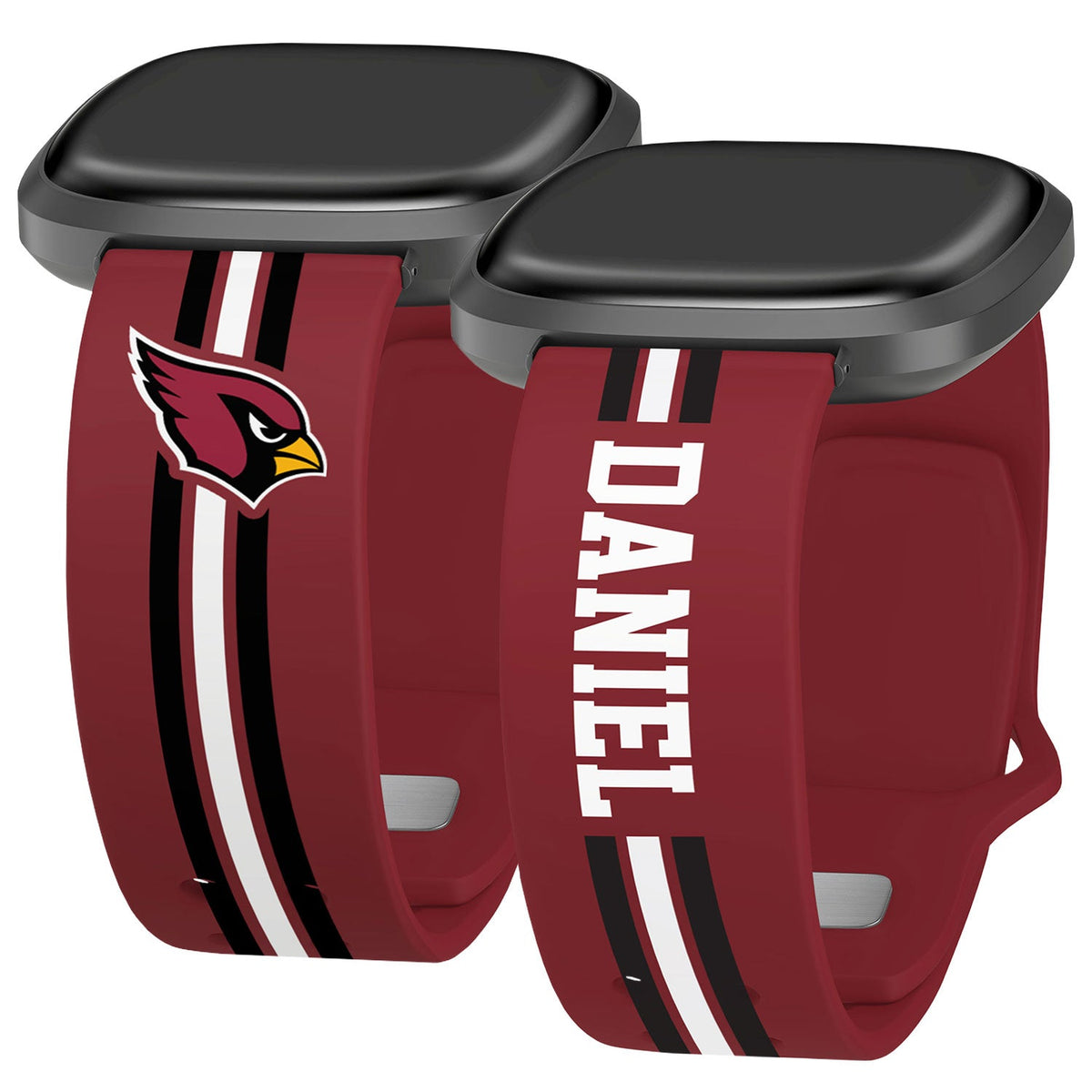 Arizona Cardinals Custom Name HD Fitbit Versa 3 and Sense 1 Watch Band