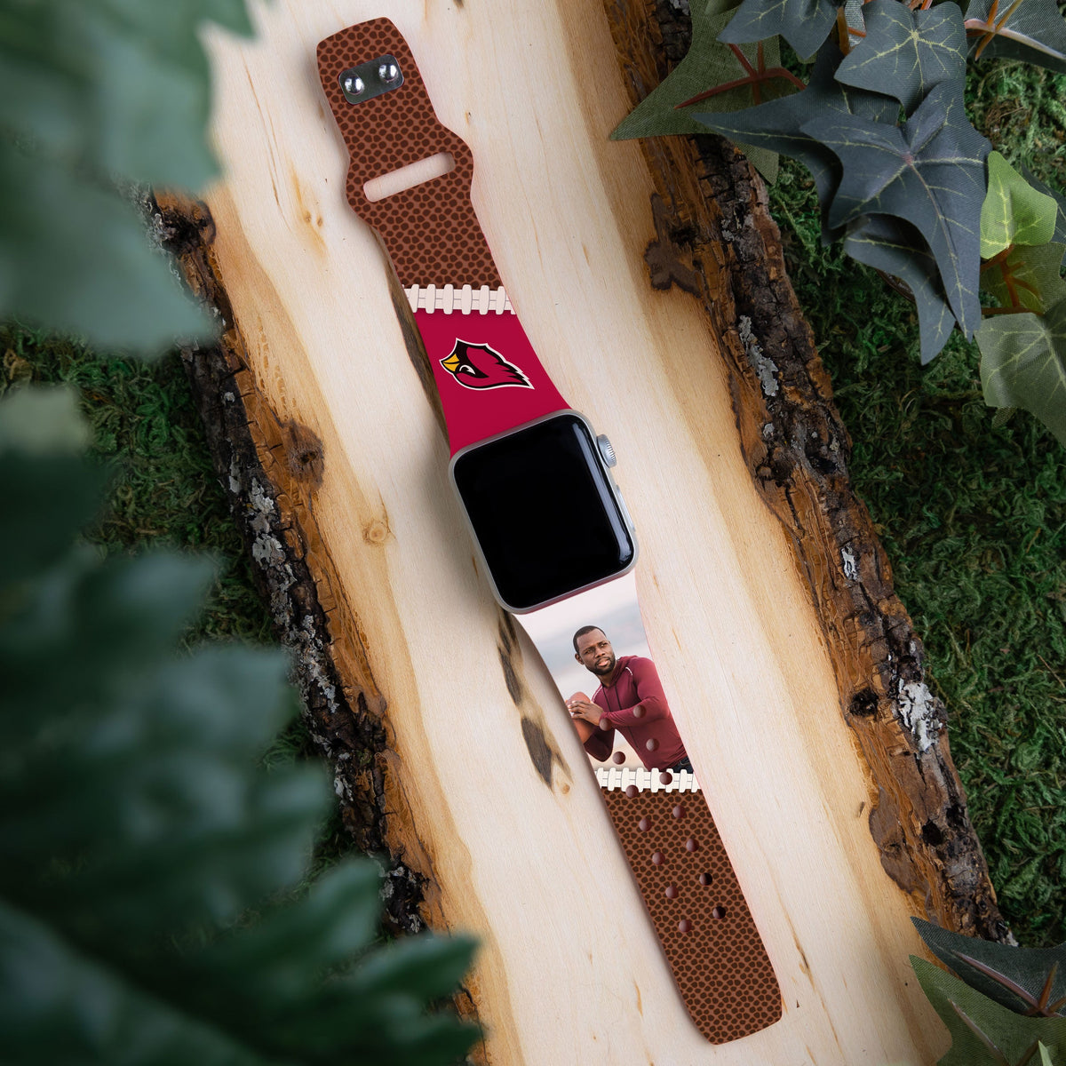 Arizona Cardinals Custom Photo HD Apple Watch Band