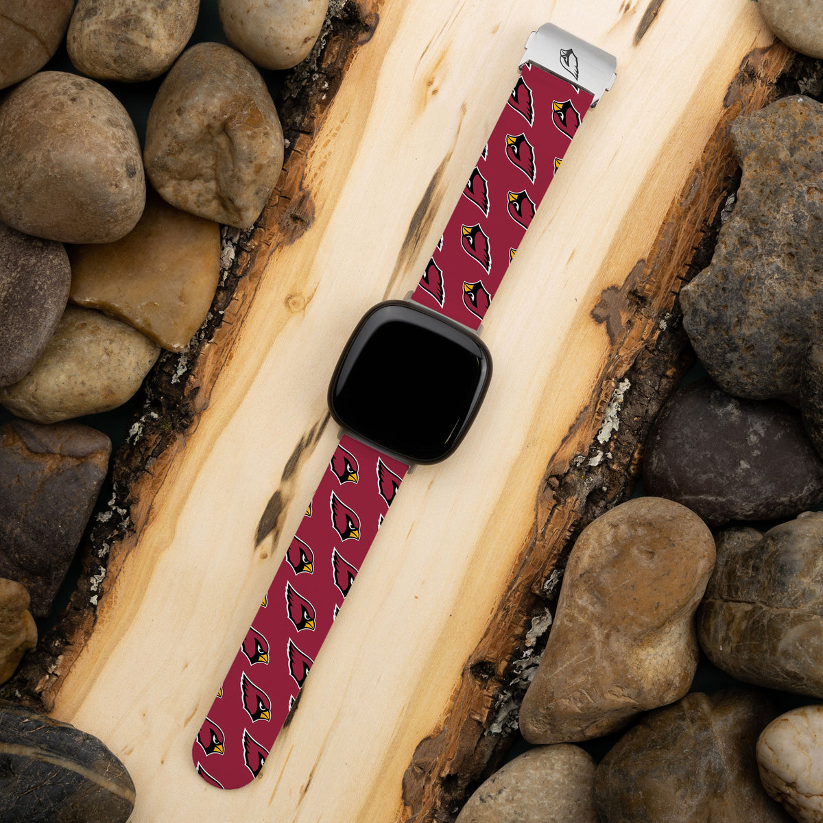 Arizona Cardinals Signature Series Watch Band Compatible with Fitbit Versa 3 &amp; Sense 1