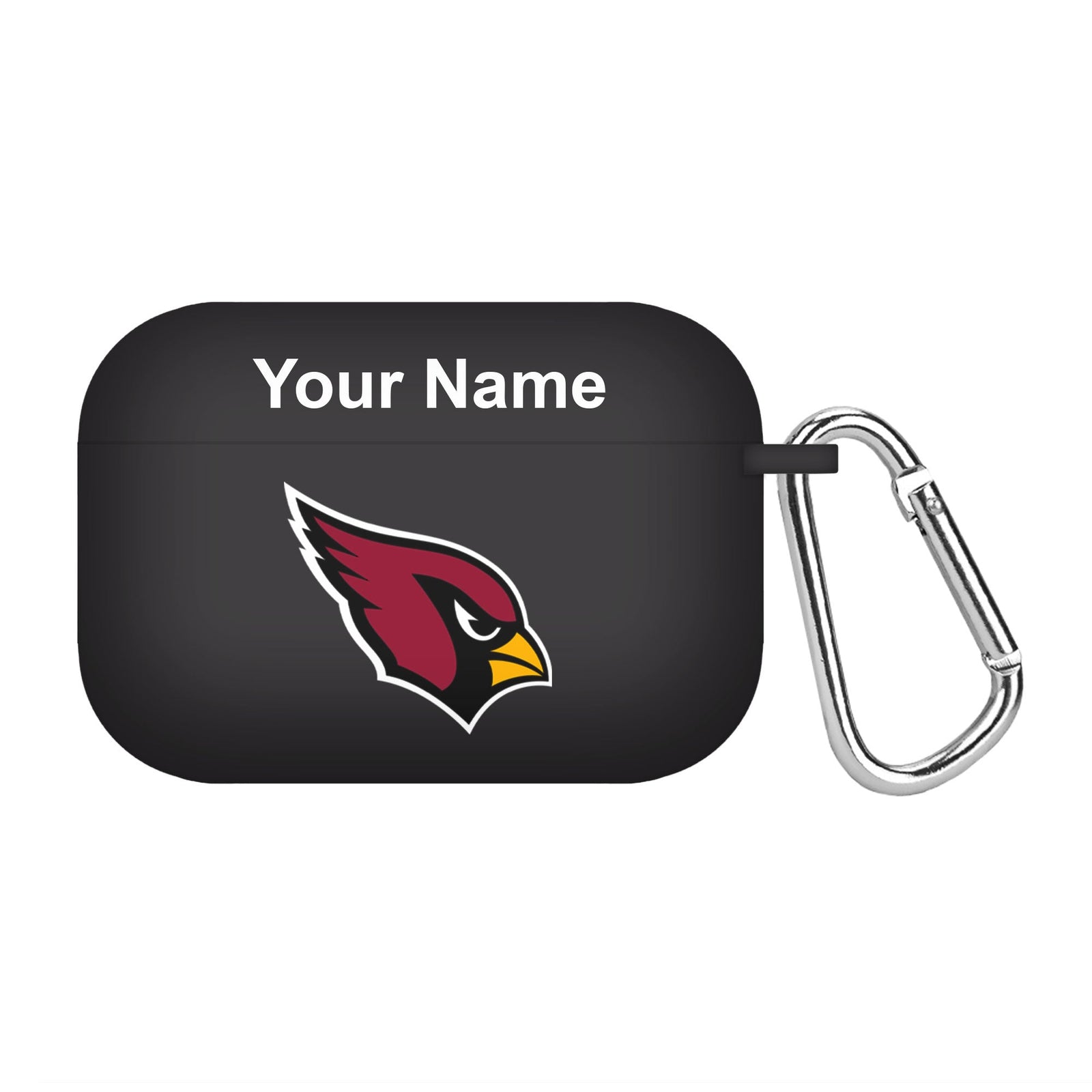 Arizona Cardinals Custom Name HD Apple AirPods Pro 1 & 2 Case Cover (Black)