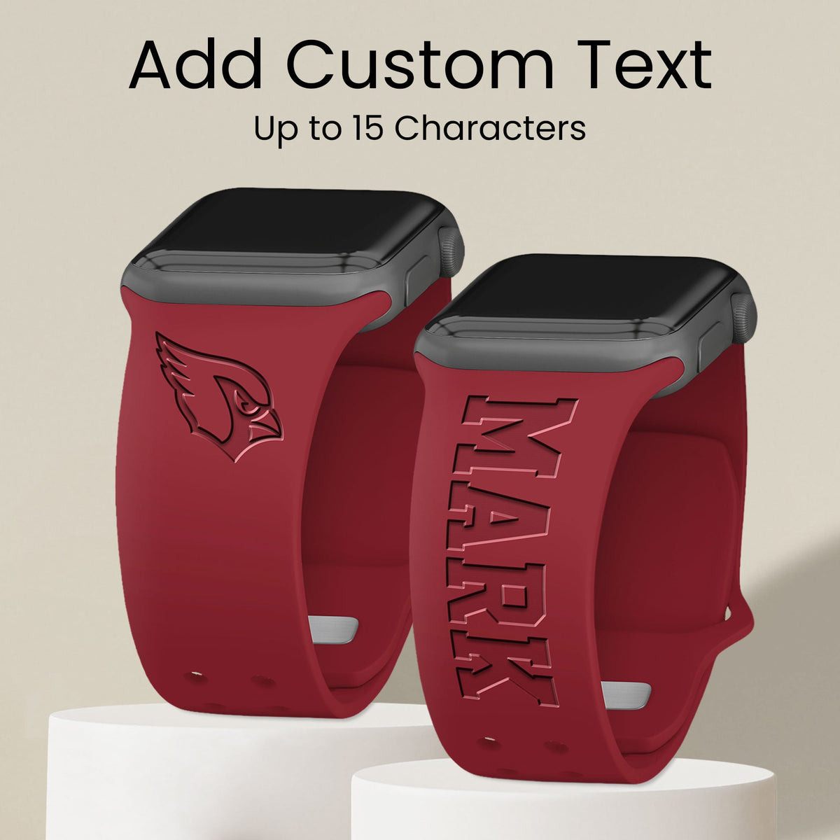 Arizona Cardinals Custom Engraved Apple Watch Band