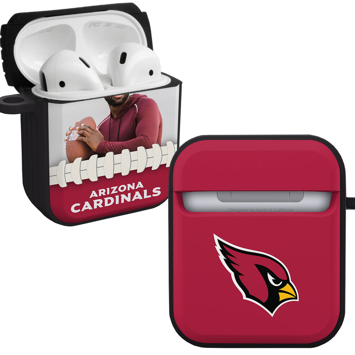 Arizona Cardinals Custom Photo HDX Apple AirPods Gen 1 &amp; 2 Case Cover