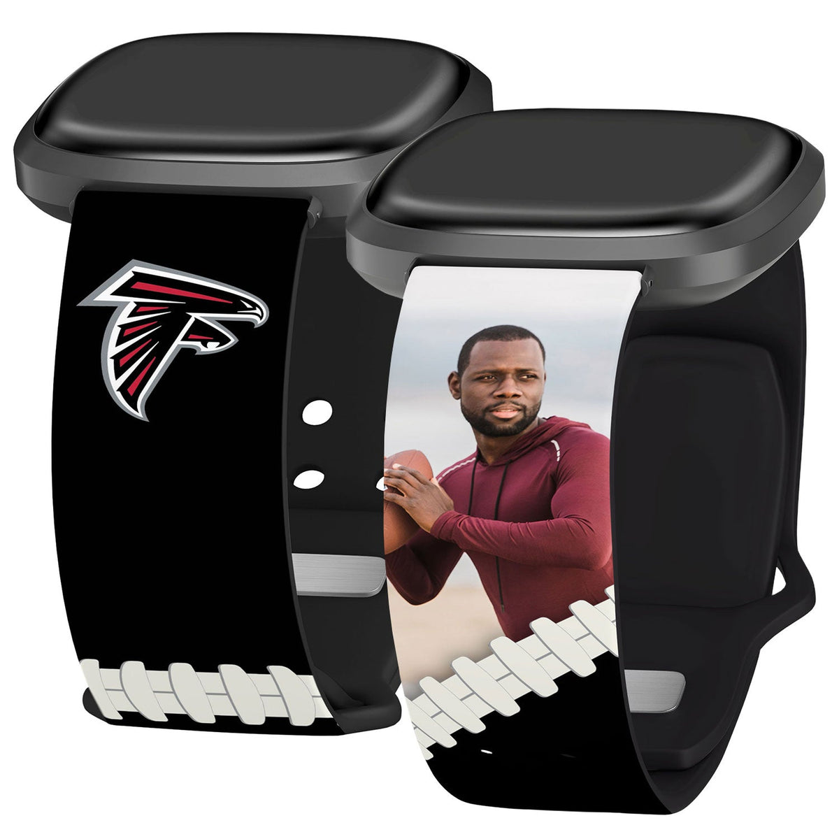 Atlanta Falcons Custom Photo HD Fitbit Versa 3 &amp; Sense 1 Watch Band