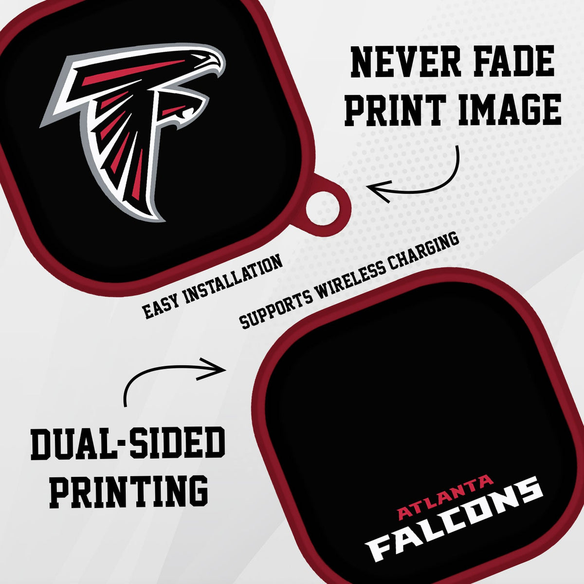 Atlanta Falcons HDX Samsung Galaxy Buds Pro &amp; Buds Live Case Cover