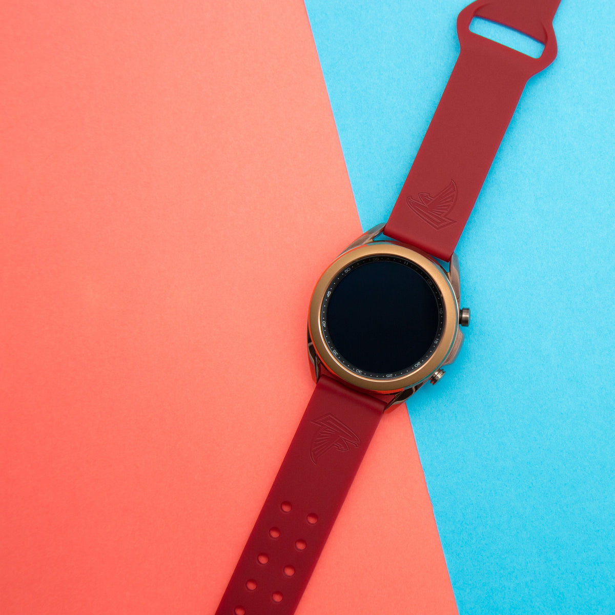 Atlanta Falcons Engraved Silicone Watch Band - Game Time