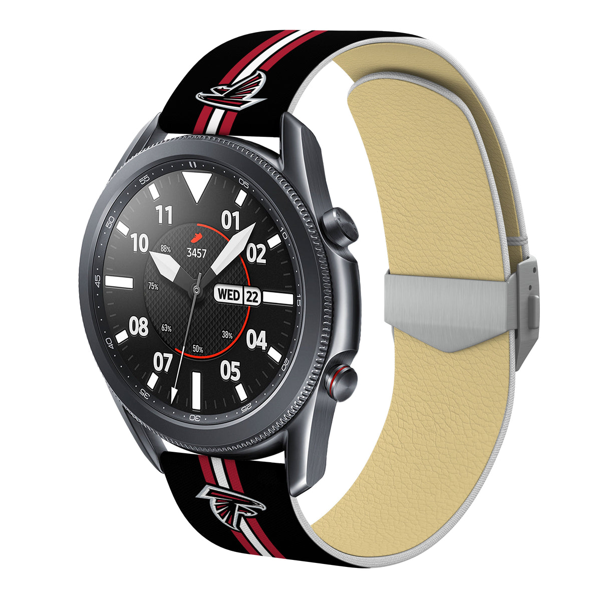 Atlanta Falcons Full Print Quick Change Watch Band With Engraved Buckle - AffinityBands