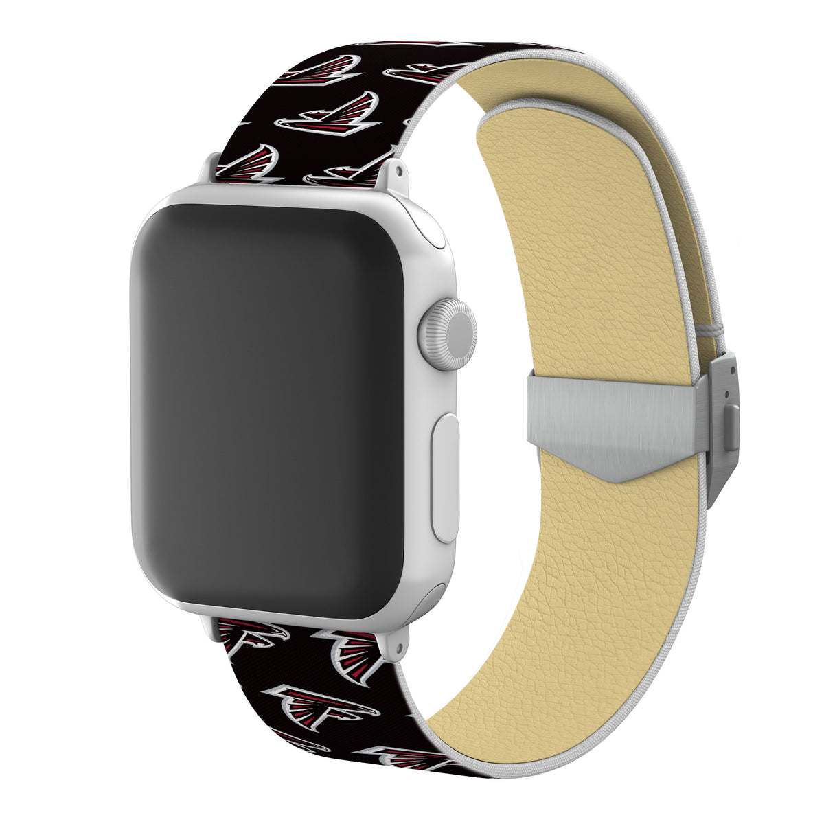 Atlanta Falcons Full Print Watch Band With Engraved Buckle - AffinityBands