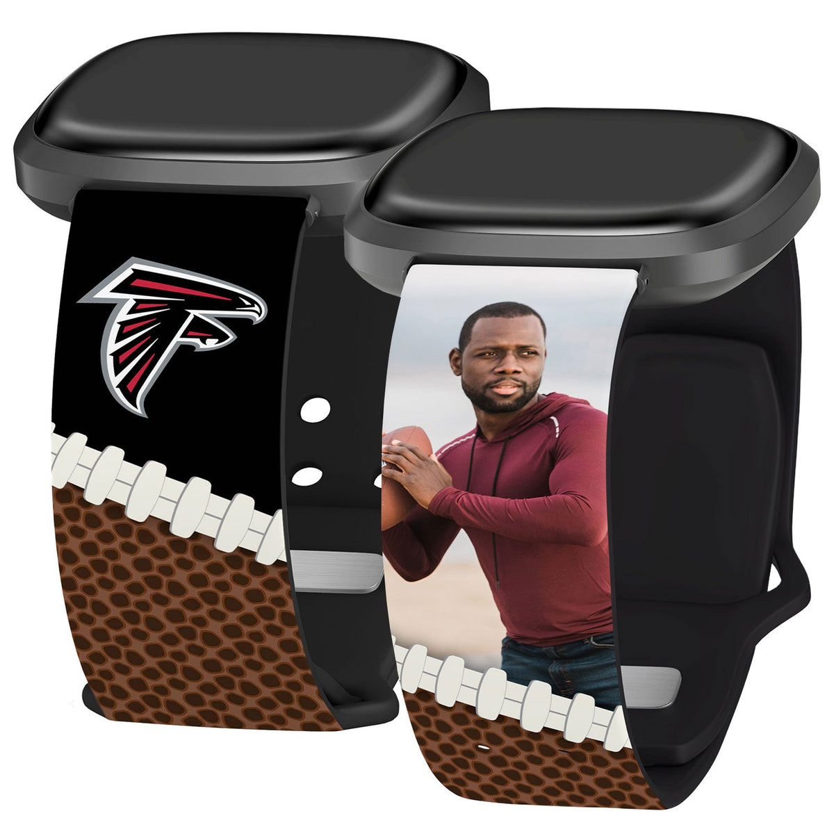Atlanta Falcons Custom Photo HD Fitbit Versa 3 &amp; Sense 1 Watch Band