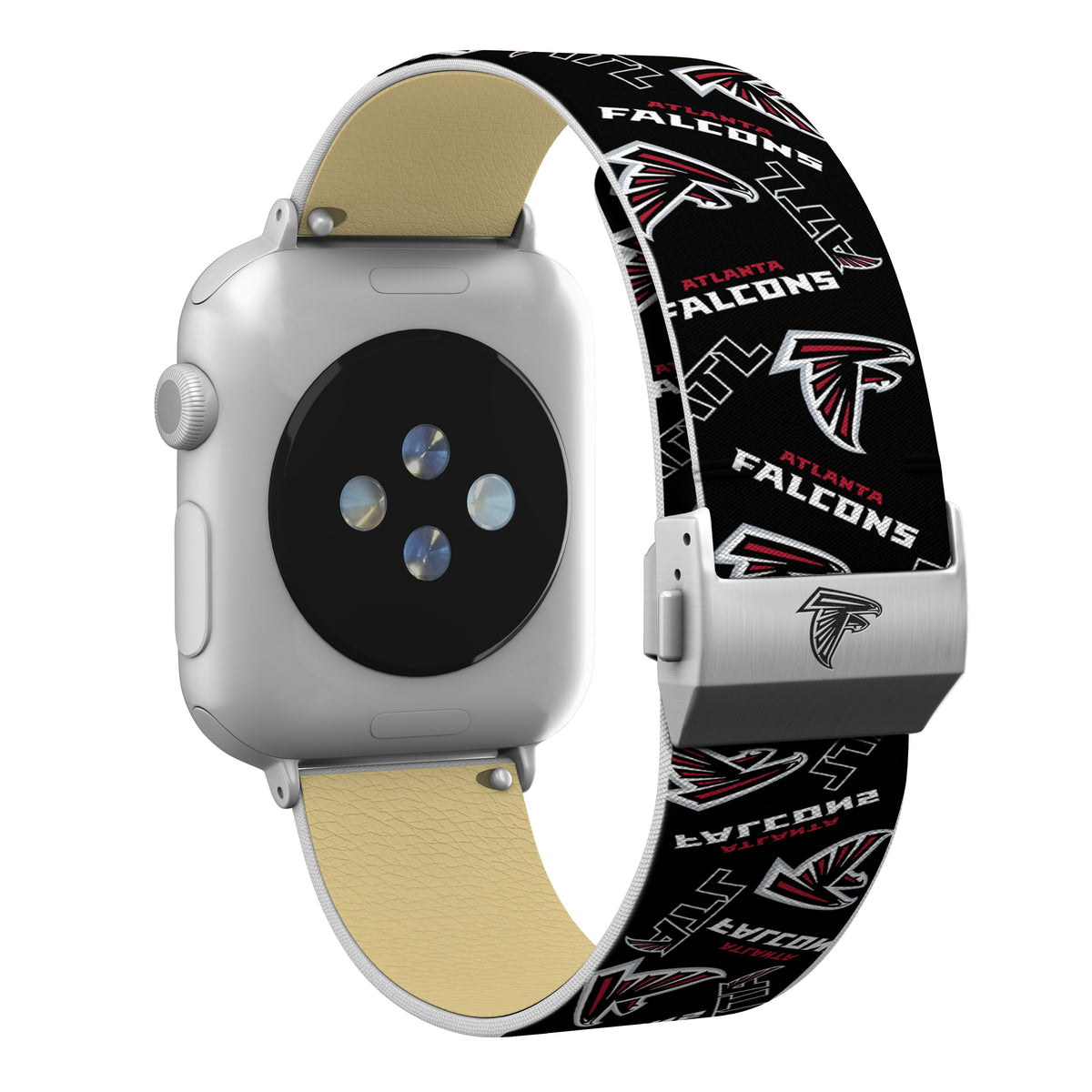 Atlanta Falcons Full Print Watch Band With Engraved Buckle - AffinityBands