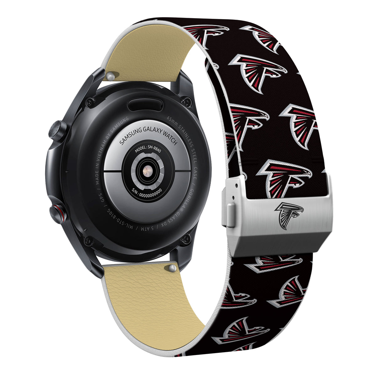 Atlanta Falcons Full Print Quick Change Watch Band With Engraved Buckle - AffinityBands