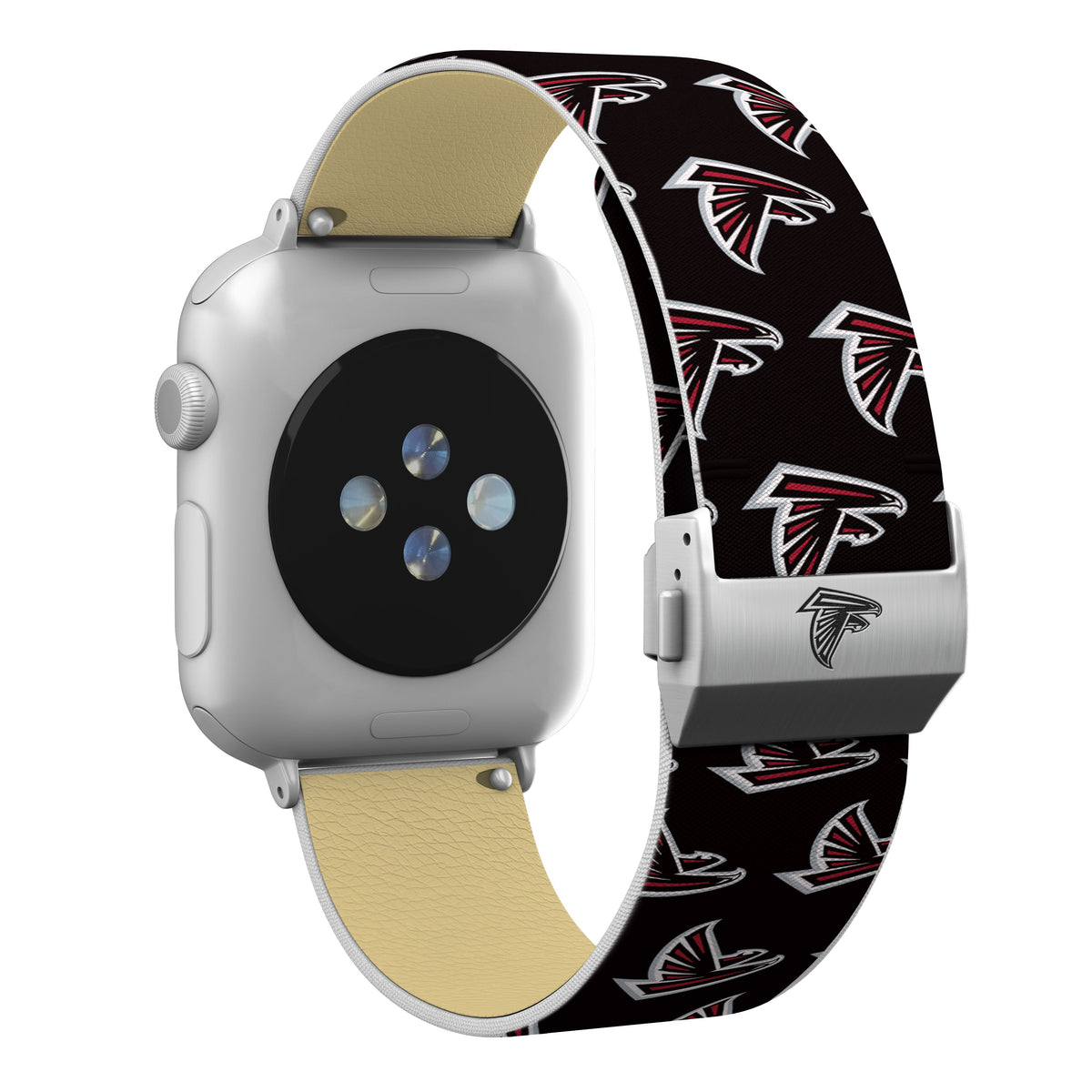 Atlanta Falcons Full Print Watch Band With Engraved Buckle - AffinityBands