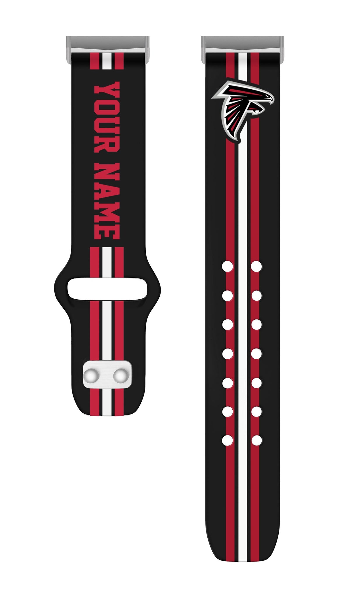 Atlanta Falcons Custom Name HD Fitbit Versa 3 and Sense 1 Watch Band